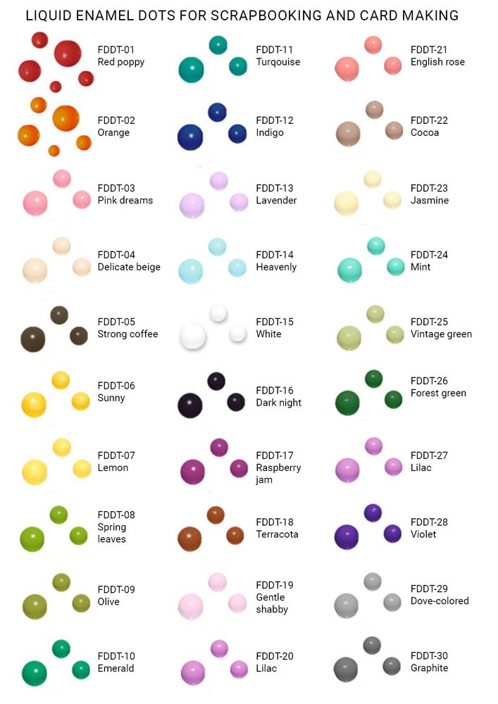 Емалеві кольорові краплини Дотси Лаванда 30 мл - фото 0