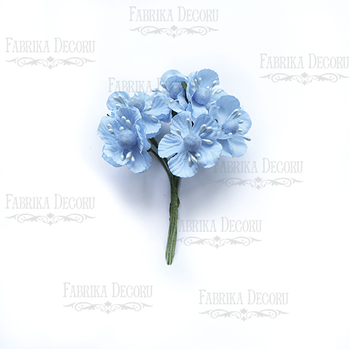 Set kleine Pfirsichblüten blau, 6-tlg - Fabrika Decoru