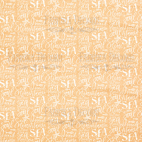 Набір двостороннього паперу для скрапбукінгу Sea soul 20х20 см 10 аркушів - фото 4