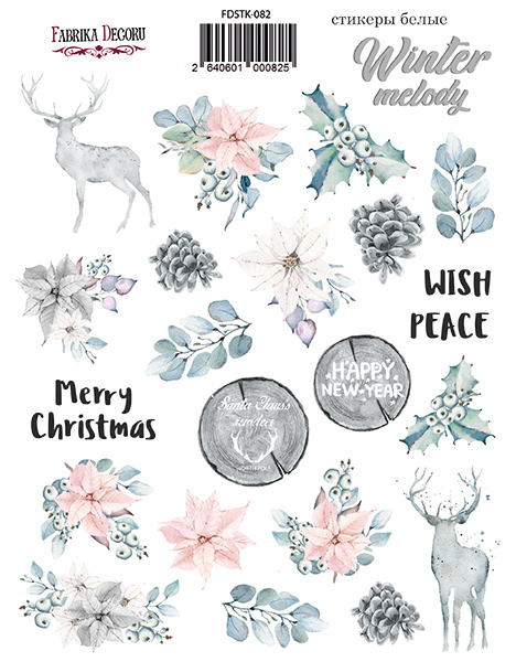 Kit of stickers Winter melody #082