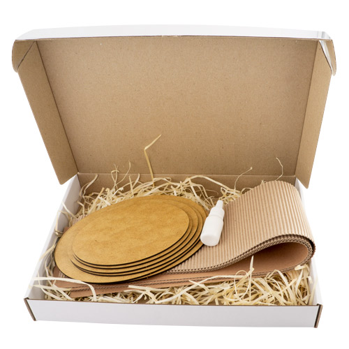 Set of gift boxes Kraft in Eco style, Oval-1, #12 - foto 1
