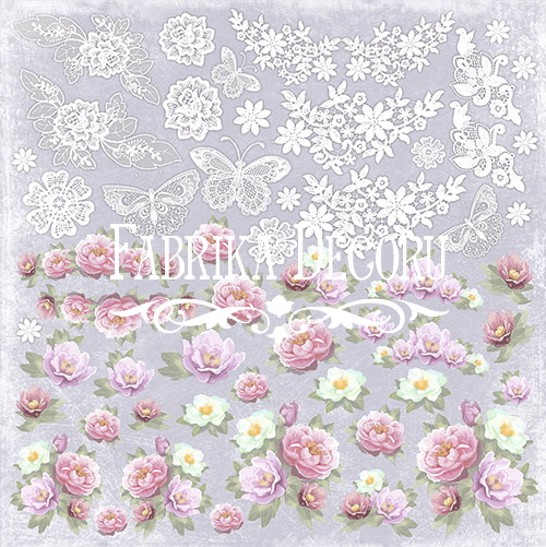 Double-sided scrapbooking paper set Shabby Dreams 12"x12", 10 sheets - foto 2