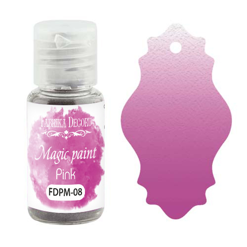 Sucha farba Magic paint Różowa, 15 ml - Fabrika Decoru