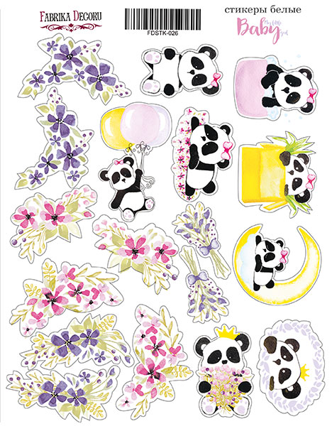 Kit of stickers 17 pcs My little baby girl-1 #026
