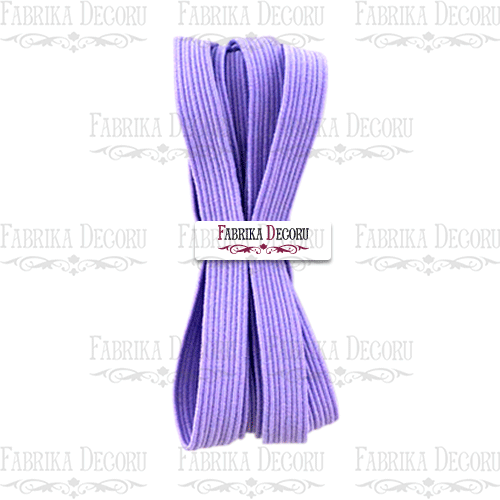 Elastyczny sznurek płaski, kolor liliowy - Fabrika Decoru