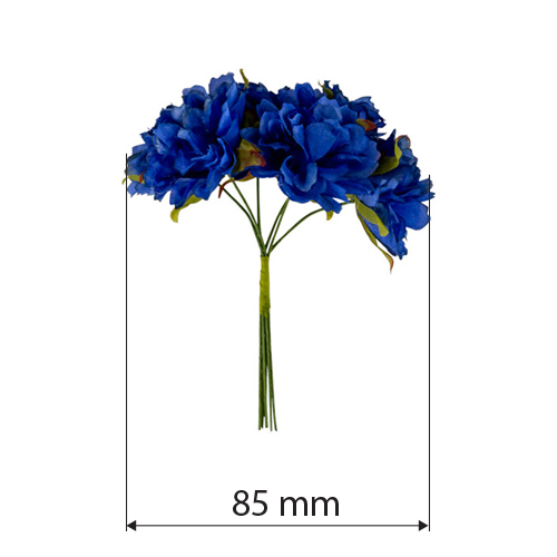 Набір квітів черешні, темно-сині, 6 шт - фото 0