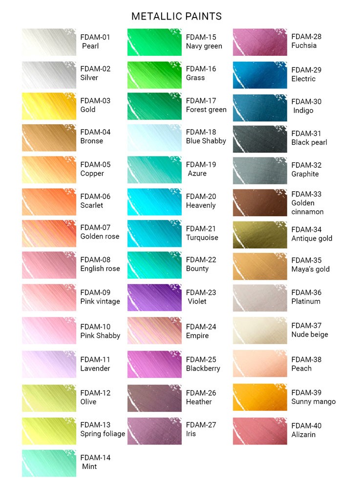 Farba metalik, kolor Indygo, 30ml - foto 0  - Fabrika Decoru