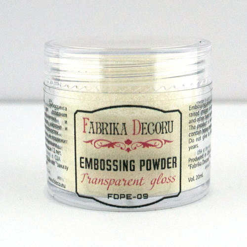Embossing powder Transparent glossy 20 ml