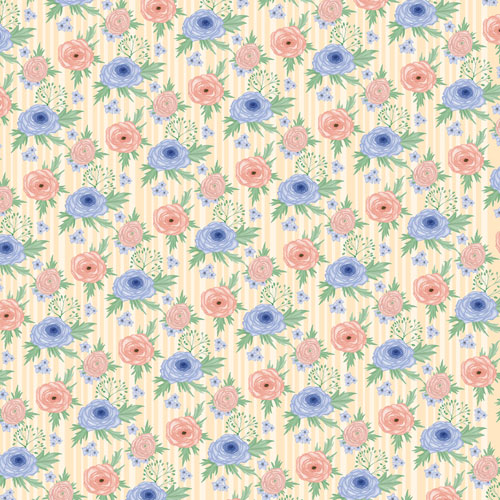 Doppelseitiges Scrapbooking-Papierset Flower Mood, 20 cm x 20 cm, 10 Blätter - foto 3  - Fabrika Decoru