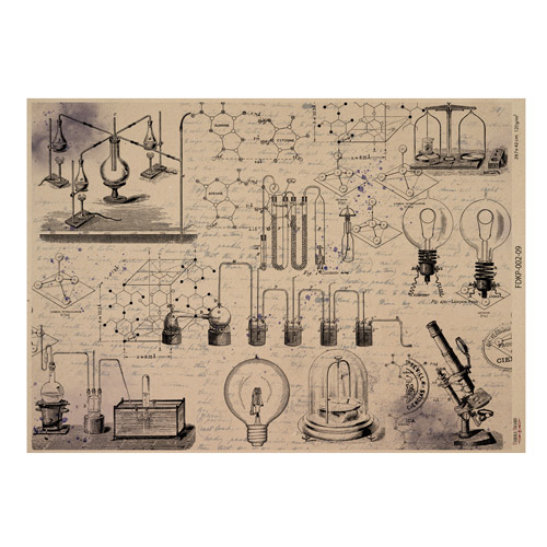 Набір одностороннього крафт-паперу для скрапбукінгу Mechanics and steampunk 42x29,7 см, 10 аркушів  - фото 8