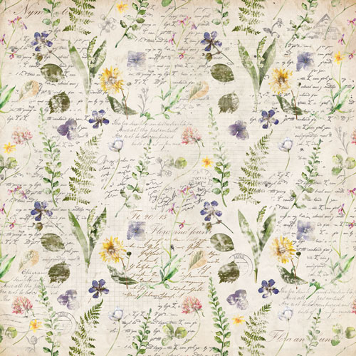Коллекция бумаги для скрапбукинга Summer botanical story 30.5 х 30.5 см, 10 листов - Фото 9