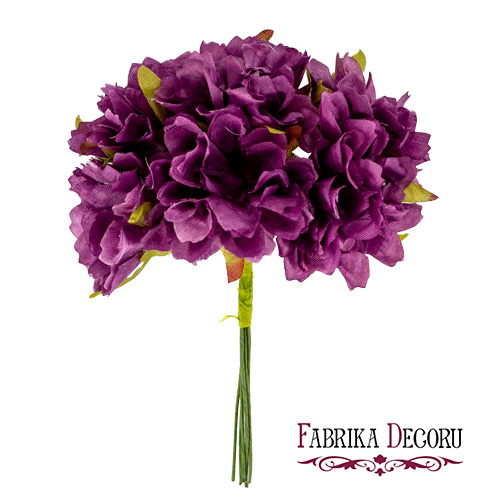 Zestaw kwiatów czereśni, purpura, 6 szt - Fabrika Decoru