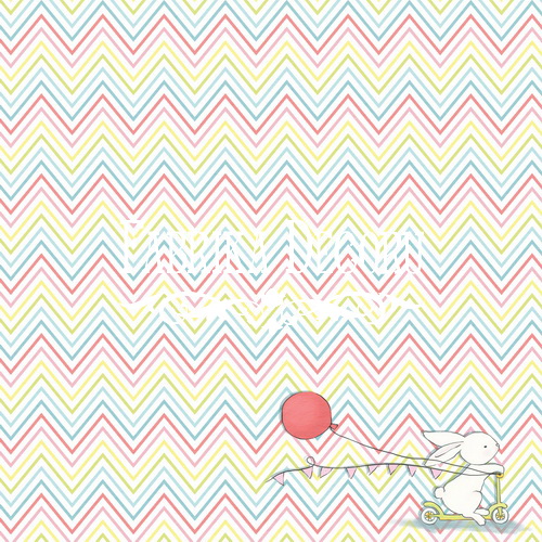 Double-sided scrapbooking paper set Bunny bithday party 8"x8", 10 sheets - foto 10