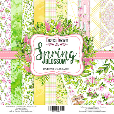 коллекция бумаги для скрапбукинга spring blossom, 30,5 x 30,5 см, 10 листов