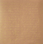 Kraft paper sheet 12"x12" Gold text