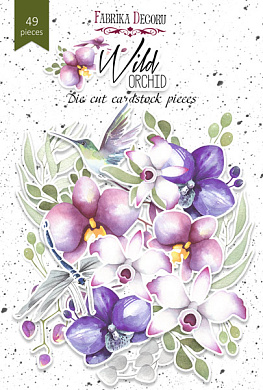 набор высечек, коллекция wild orchid, 49 шт