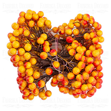 Komplet lakier kalina róża jagody Pomarańczowo-czerwony 20szt