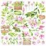 Arkusz z obrazkami do dekorowania "Spring blossom"