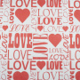 Arkusz kraft papieru z wzorem "Love. Białe tło"