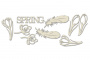 Spanplatten-Set "Botanik Frühling 1"