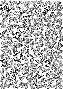 Overlay Schmetterlinge Hintergrund 21х29,7 сm