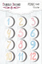 Flair-Tasten. 12er-Set "Zahlen" Nr. 141