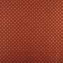 Arkusz kraft papieru z wzorem "Złoty groszek na czerwonym tle"