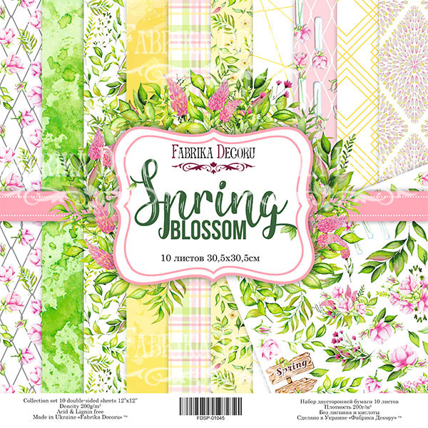 Новая коллекция скрапбумаги "Spring Blossom"