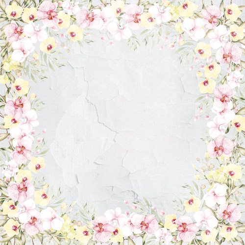 Double-sided scrapbooking paper set Orchid song 12"x12", 10 sheets - foto 7