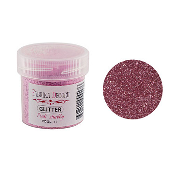 Glitter, Farbe Pink Shabby, 20 ml